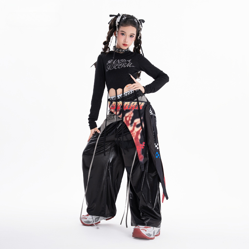 Street Fashion Kpop - 여자 힙합 댄스 의류 세트 멋진