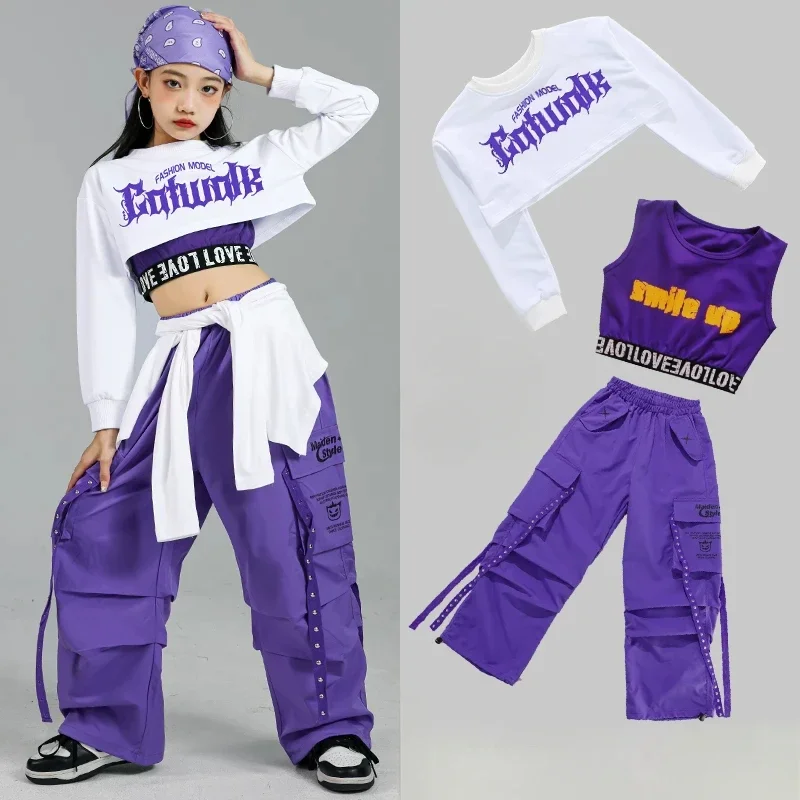 Street Fashion Kpop - 어린이 스트리트 댄스 의상 어린이 streetwear
