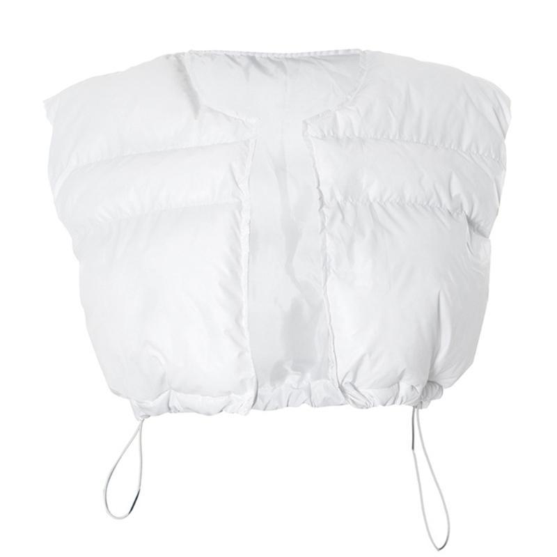 Puffer Vest Padded - 652F Womens Cropped Puffer Vest 민소매