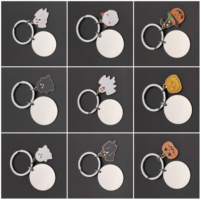 Street Fashion Rings - 창의적인 금속 열쇠고리 할로윈 귀엽고 재미있는