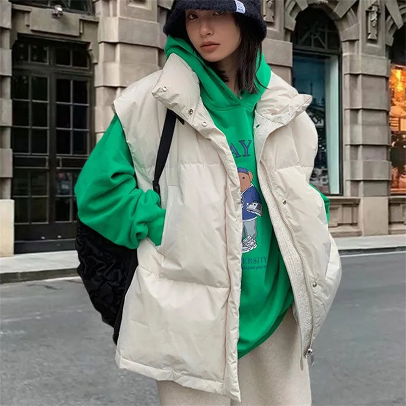 Puffer Vest Padded - 2024 새로운 한국어 겨울 자켓 패션