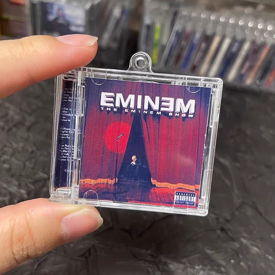 Street Fashion Rings - 힙합 슬림 그늘진 미니 음악 CD