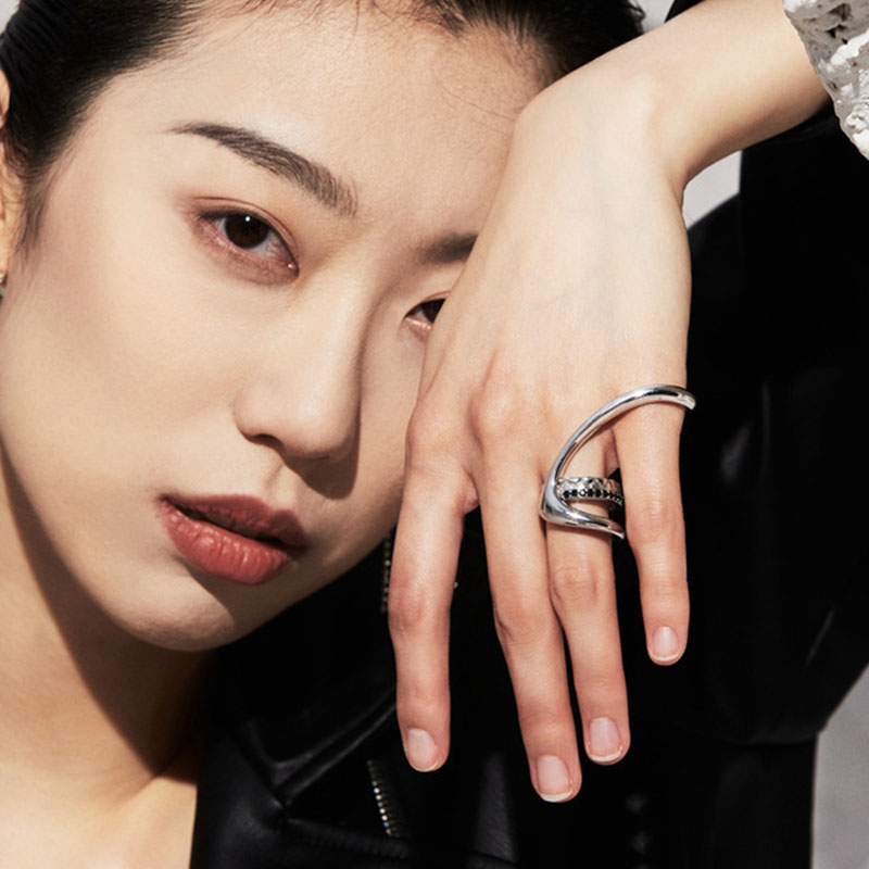 VENTFILLE 925 스털링 실버 지르콘 더블 레이 - Street Fashion Rings 리뷰 및 가격