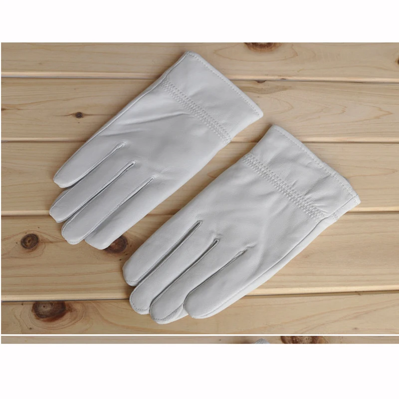 2025 겨울 정품 가죽 흰색 장갑 남성 여성을위한 따 - Street Fashion Gloves 리뷰 및 가격