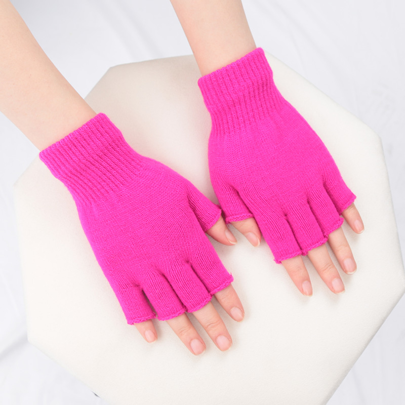 유니섹스 블랙 반손가락 장갑 울 니트 코튼 겨울용 따뜻 - Street Fashion Gloves 리뷰 및 가격