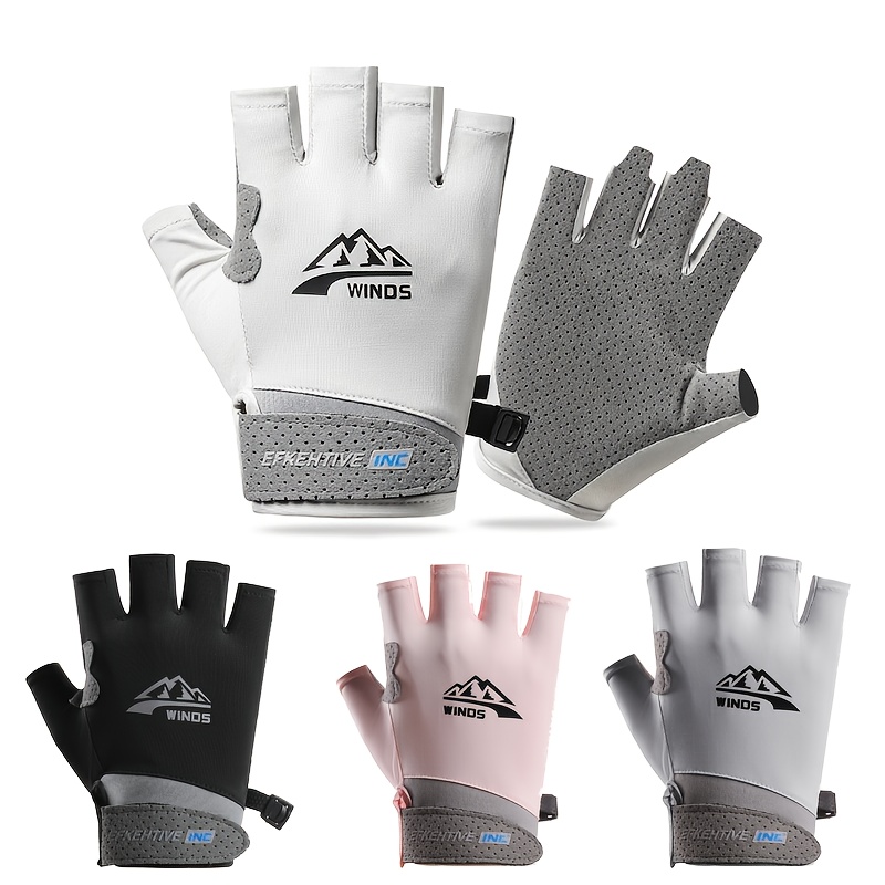 남녀공용 손가락 없는 장갑, 자외선 차단 반장갑, 낚시 - Street Fashion Gloves 리뷰 및 가격