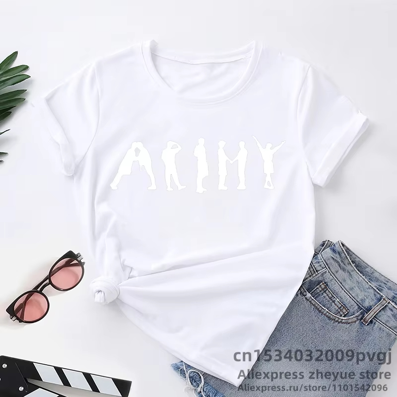 한국 걸그룹 스타일 순면 프린트 티셔츠 스트리트 스타일 - Street Fashion Korean Girl 리뷰 및 가격