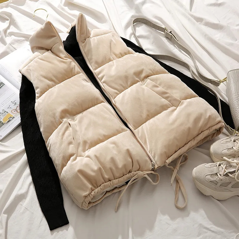 여성용 패딩 재킷 다운 코튼 조끼, 패딩 조끼, 여성용 - Puffer Vest Padded 리뷰 및 가격