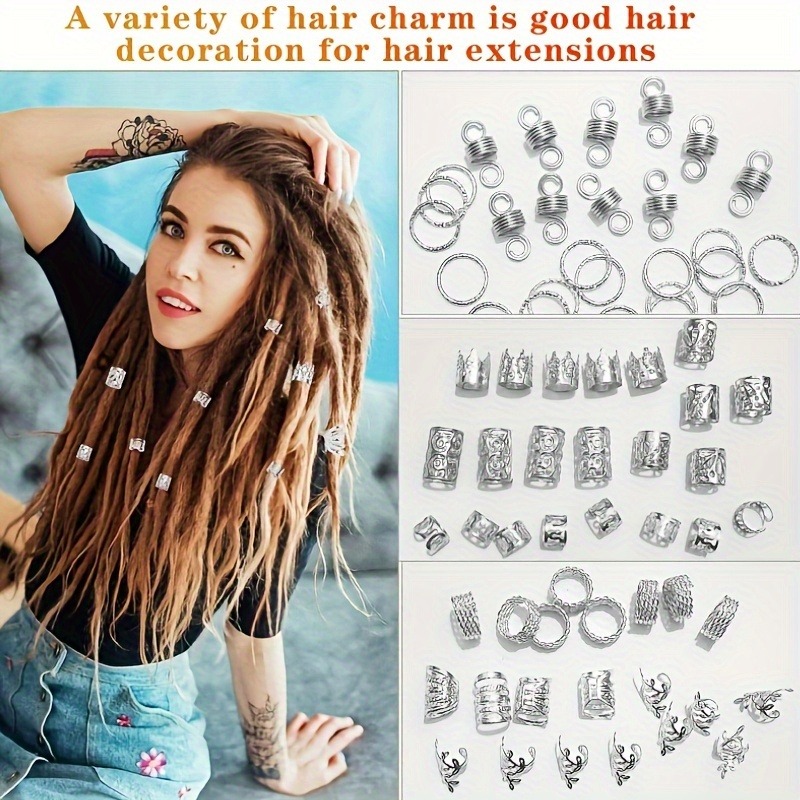 280pcs 은빛 금속 머리 끈 반지 & 커프스 세트  - Street Fashion Rings 리뷰 및 가격