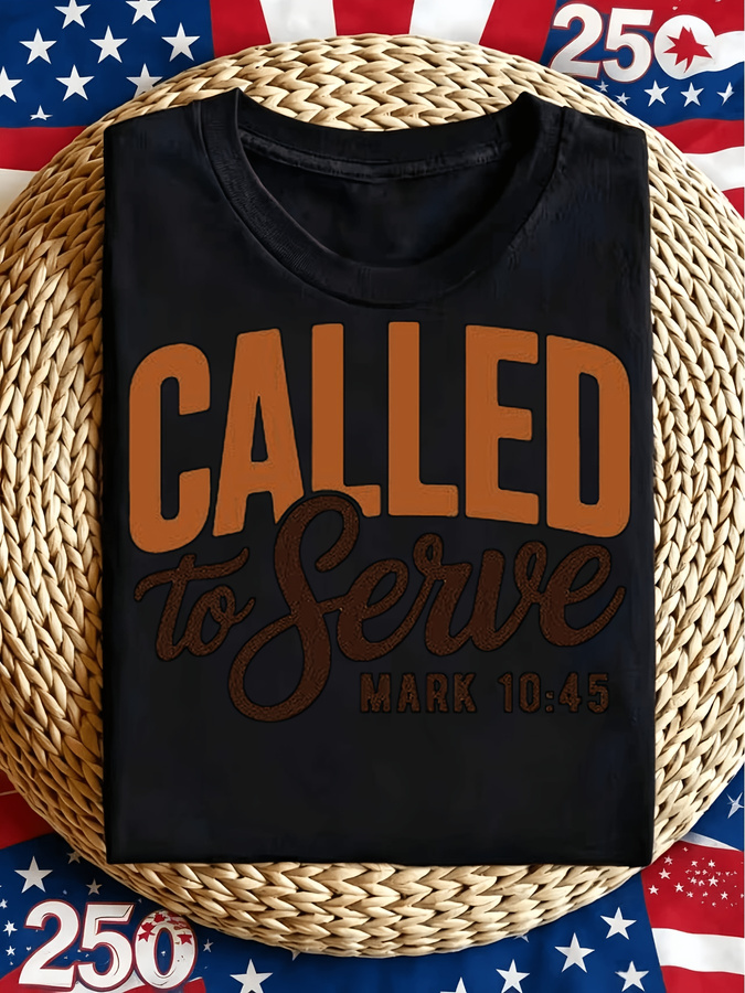 남녀공용 'Called to Serve' 티셔츠, 종교 - Street Fashion Events 리뷰 및 가격