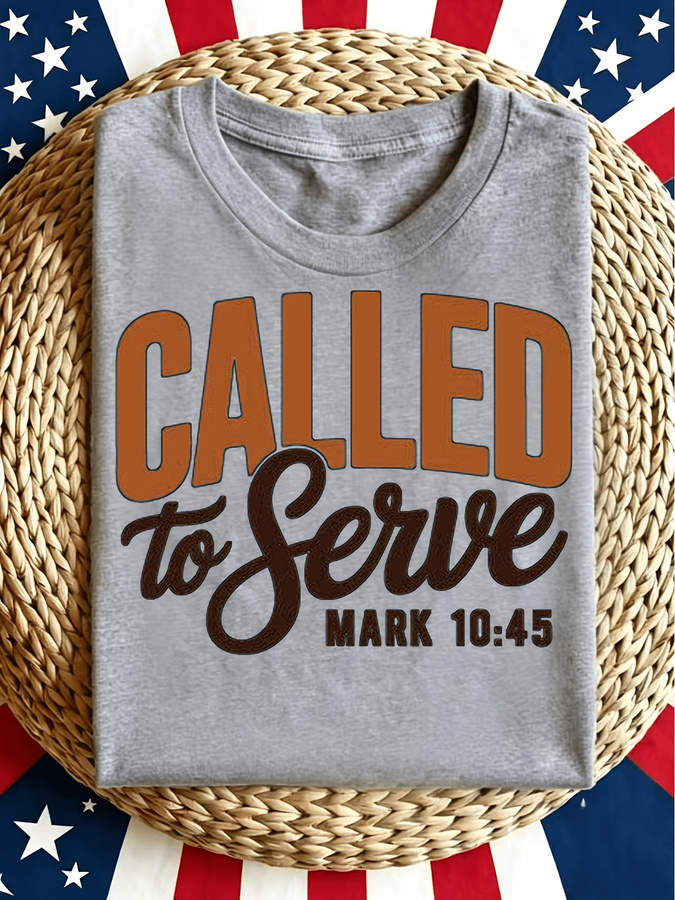 남녀공용 'Called to Serve' 티셔츠, 종교 - Street Fashion Events 리뷰 및 가격