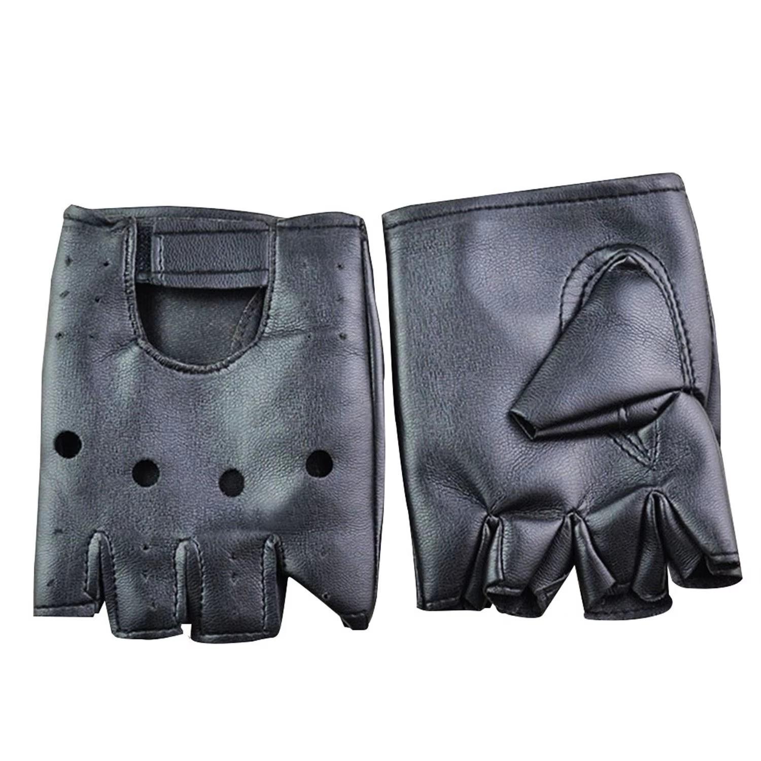 남성 유니섹스 인조 가죽 반 손가락 장갑 연극 펑크 힙 - Street Fashion Gloves 리뷰 및 가격