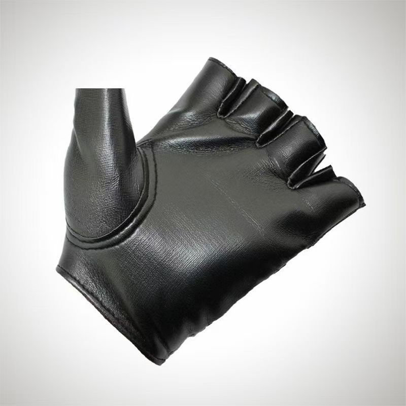 남성 유니섹스 인조 가죽 반 손가락 장갑 연극 펑크 힙 - Street Fashion Gloves 리뷰 및 가격