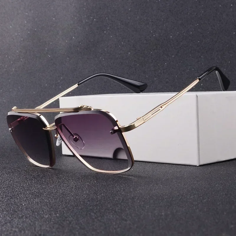 대형 사각형 선글라스 여성 새로운 패션 금속 선글라스  - Street Fashion Glasses 리뷰 및 가격