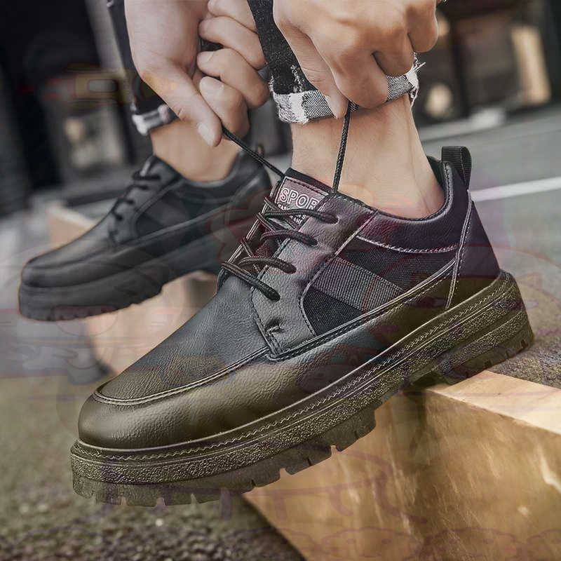 어두운 천연 가죽 패션 트레이너 테니스 남성 운동화 패 - Street Fashion In Vietnam 리뷰 및 가격
