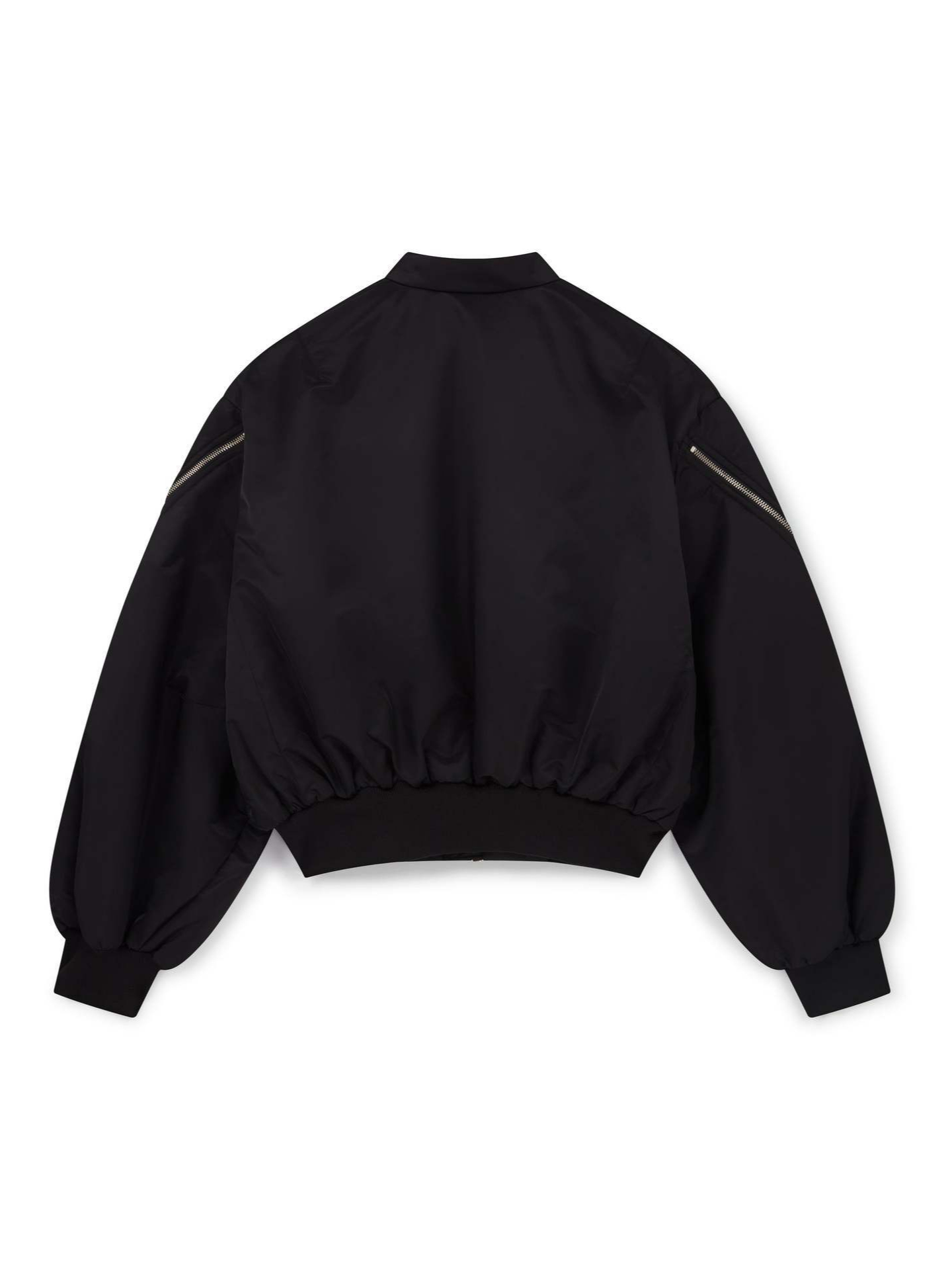 크롭 블루종 오버사이즈 버블 슬리브 스탠드 칼라 풀 지 - Street Fashion Outfit For Men 리뷰 및 가격