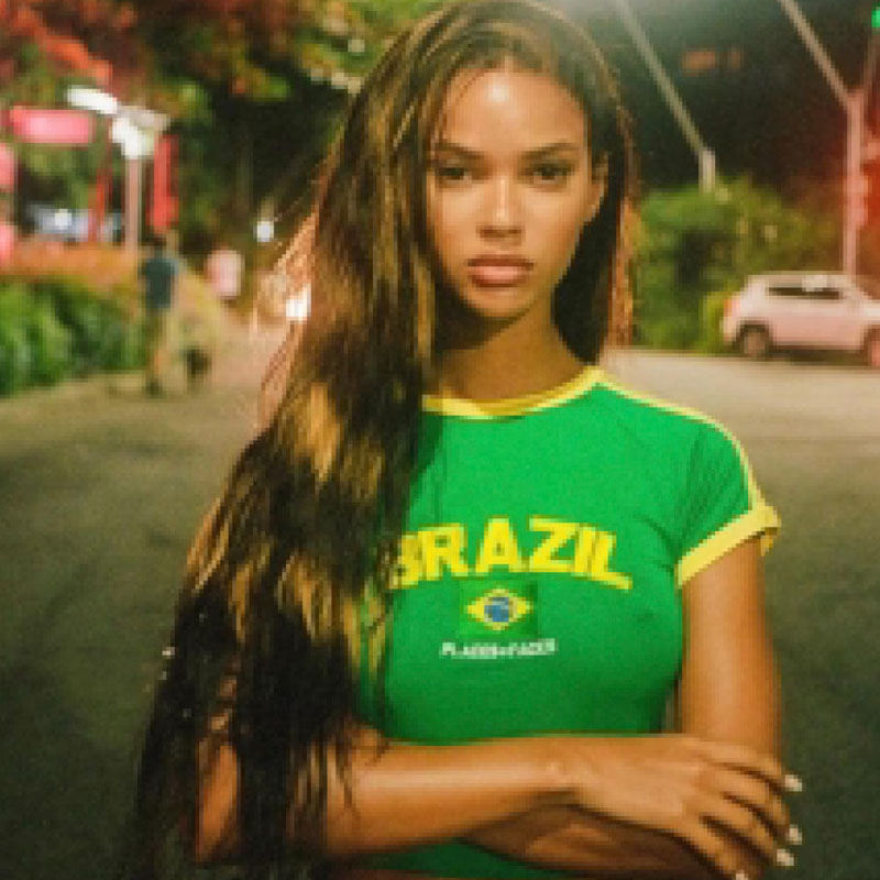 2023 여성용 크롭탑 Y2k 브라질 알파벳 프린트 레 - Street Fashion Brazil 리뷰 및 가격