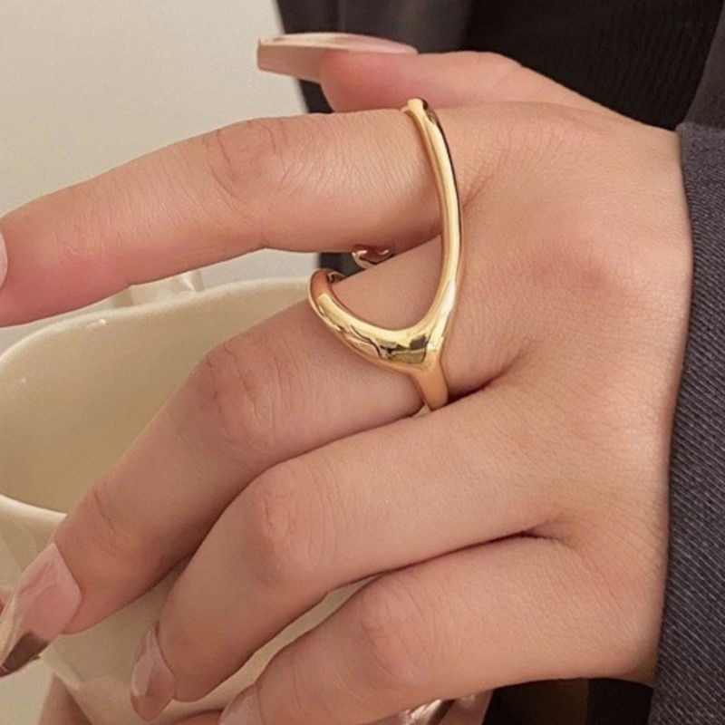 PANJBJ 여성을위한 925 스털링 실버 라인 크로싱 - Street Fashion Rings 리뷰 및 가격