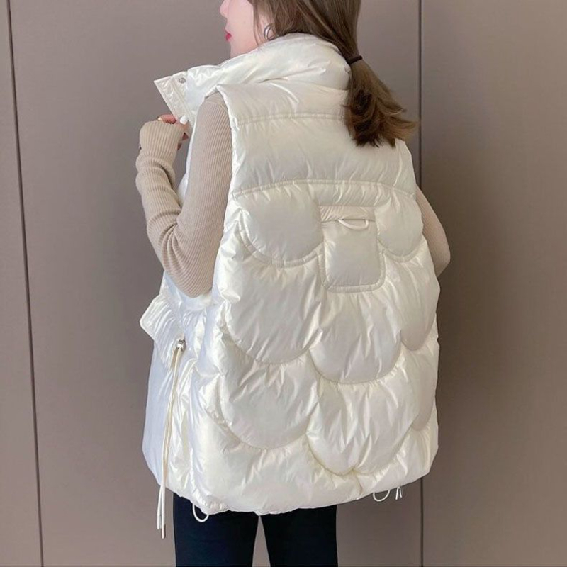 2024 신상 다운 코튼 조끼 여성 가을 겨울 파카 두 - Puffer Vest Padded 리뷰 및 가격