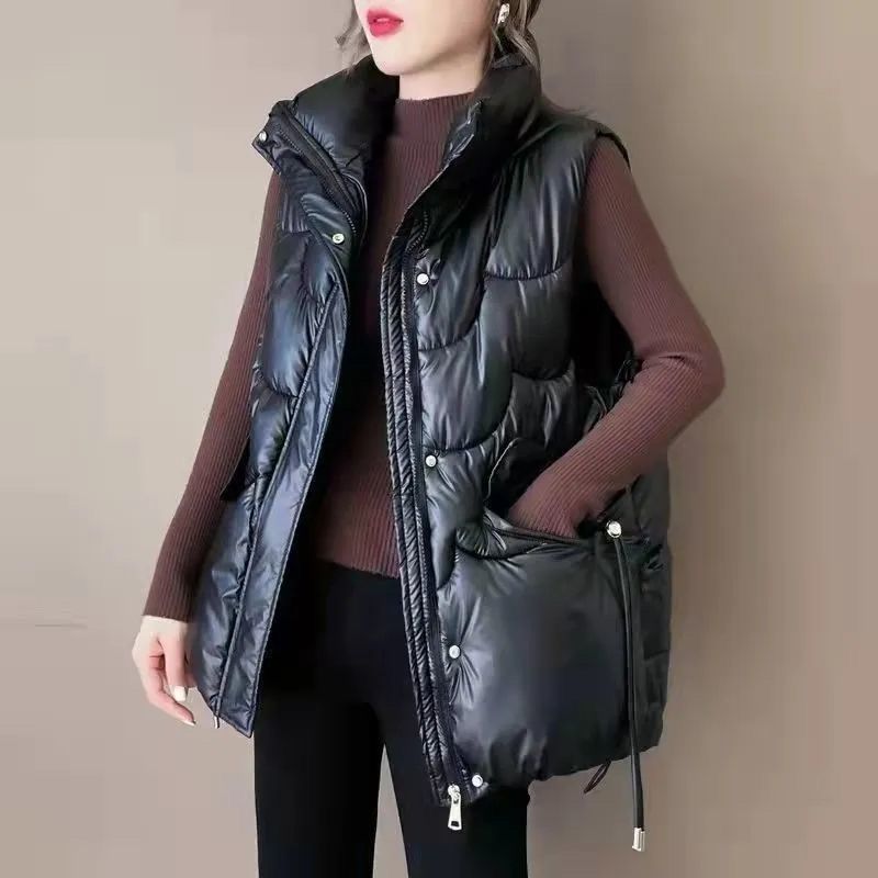 2024 신상 다운 코튼 조끼 여성 가을 겨울 파카 두 - Puffer Vest Padded 리뷰 및 가격