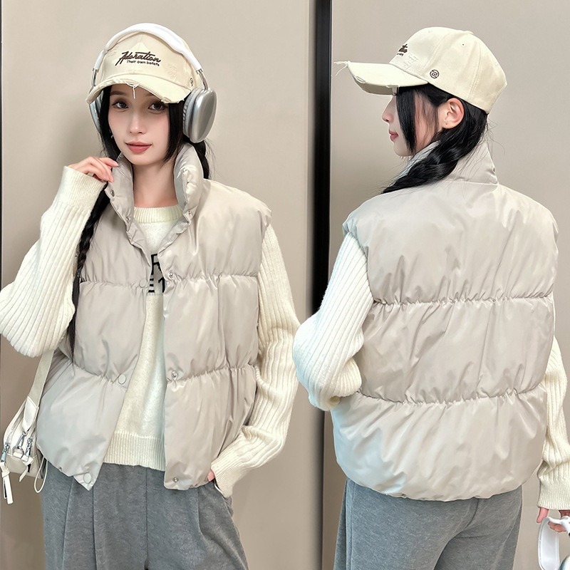 겨울 민소매 탱크탑 여성 다운 재킷 패딩 파카 코튼 패 - Puffer Vest Padded 리뷰 및 가격