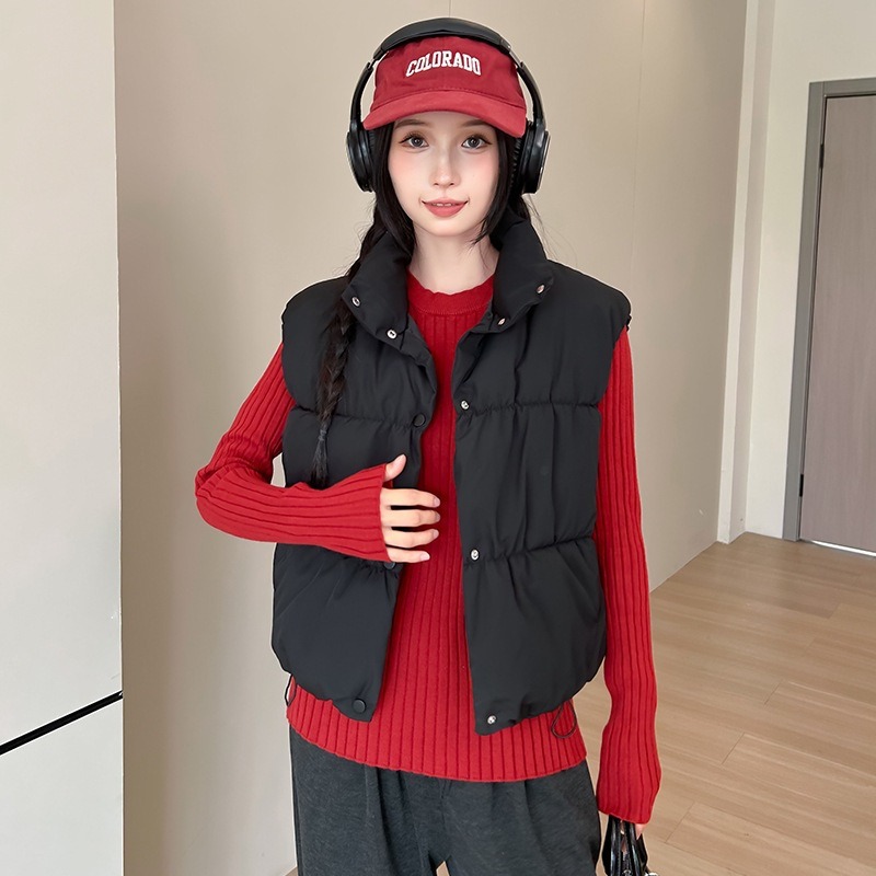 겨울 민소매 탱크탑 여성 다운 재킷 패딩 파카 코튼 패 - Puffer Vest Padded 리뷰 및 가격