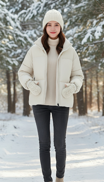 여성용 파카 코트 자켓 가을 겨울 보온 패딩 자켓 스탠 - Puffer Vest Padded 리뷰 및 가격