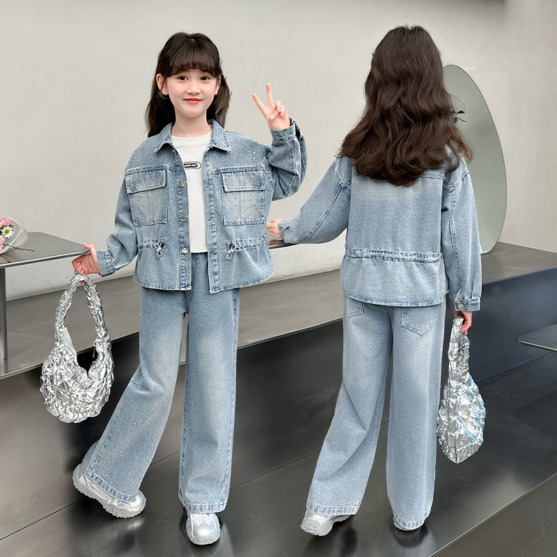 카우걸 패션 streetwear 데님 의류 세트 청바지 - Street Fashion Korean Girl 리뷰 및 가격