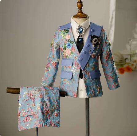 2023 최신 디자인 소년 정장 자카드 아동 드레스 잘 - Street Fashion For Boy 리뷰 및 가격