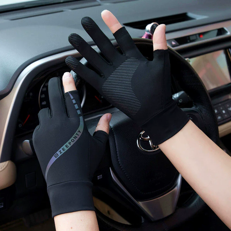 남성용 여름 얼음 실크 사이클링 장갑 얇은 선 스크린  - Street Fashion Gloves 리뷰 및 가격