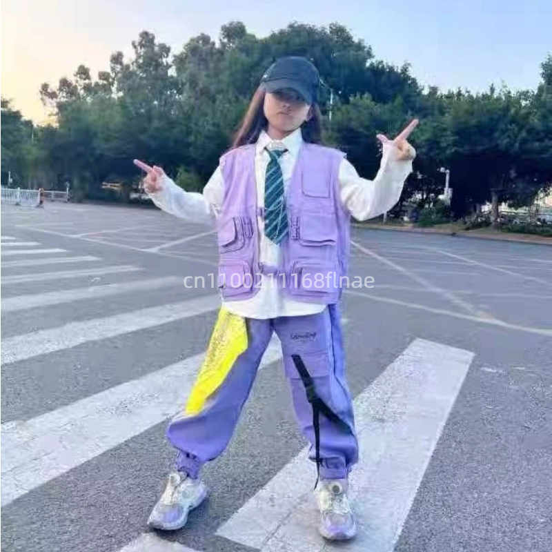 어린이 스트리트 댄스 및 힙합 공연 의상 세트, 여아  - Street Fashion For Boy 리뷰 및 가격