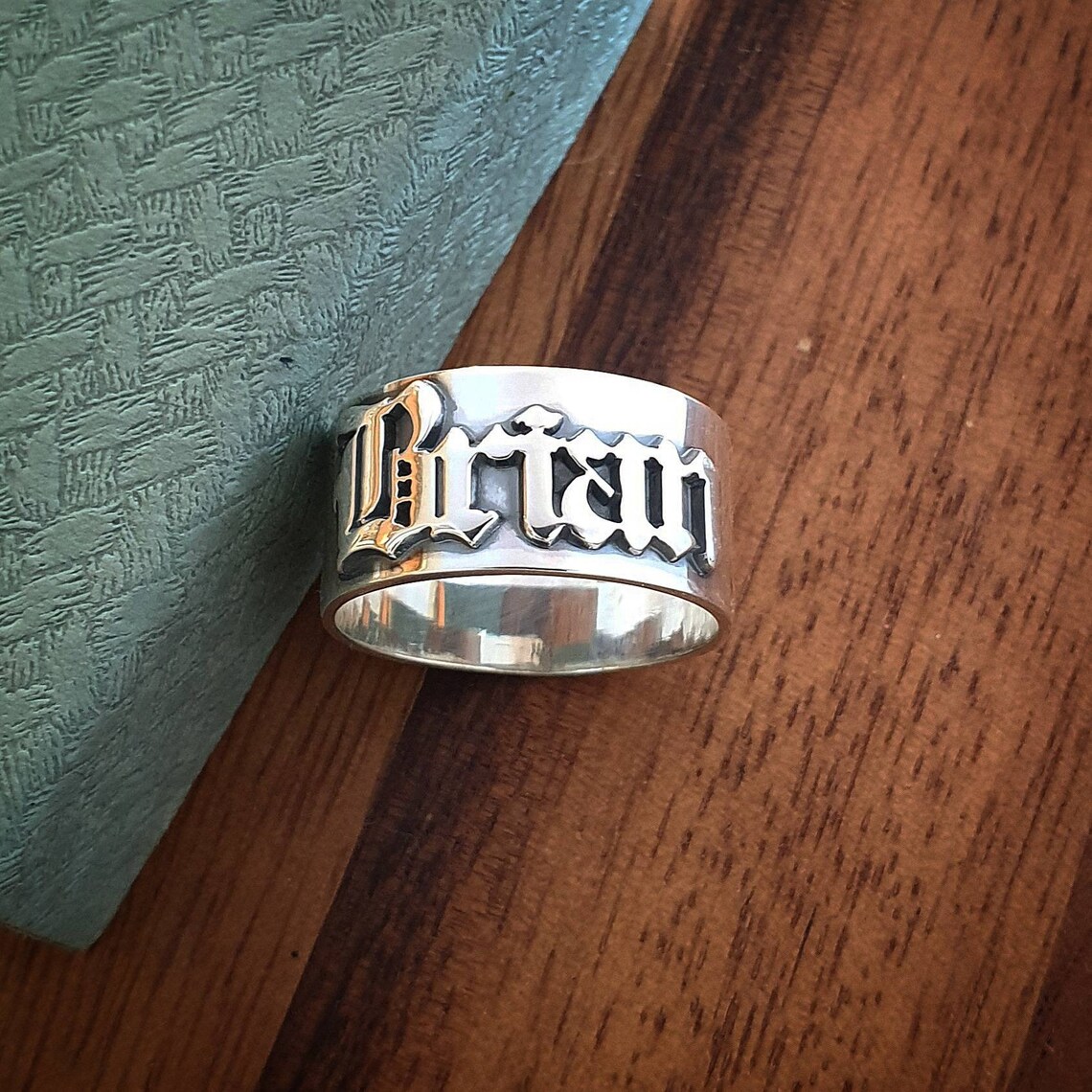 12MM 남자 고딕 반지 맞춤형 올드 영어 힙합 이름  - Street Fashion Rings 리뷰 및 가격
