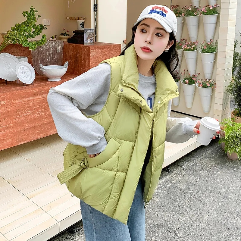 2024 한국 여성 겨울 패딩 민소매 조끼, 따뜻한 면 - Puffer Vest Padded 리뷰 및 가격
