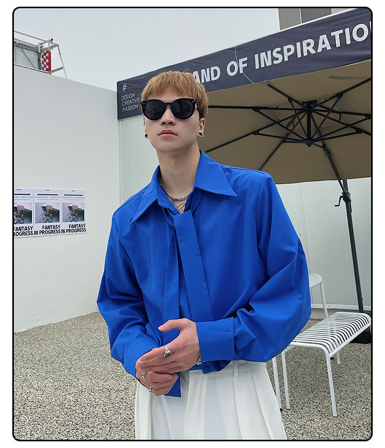 남성용 긴팔 셔츠, 한국 루즈한 작은 향기 스타일 재킷 - Street Fashion Hong Kong 리뷰 및 가격