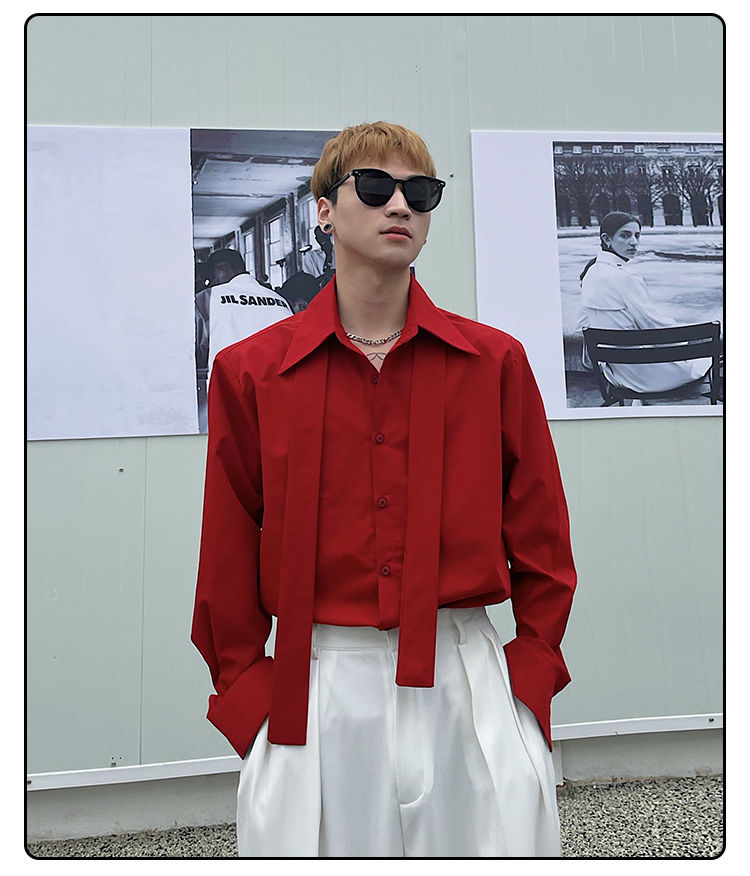 남성용 긴팔 셔츠, 한국 루즈한 작은 향기 스타일 재킷 - Street Fashion Hong Kong 리뷰 및 가격
