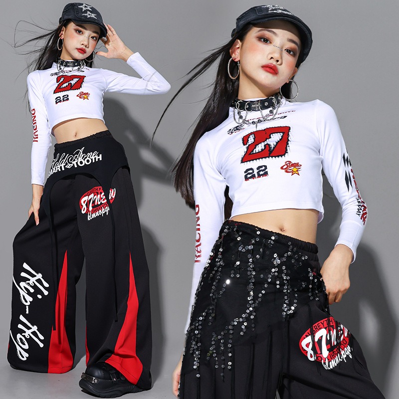 2025 재즈 댄스 의상 소녀 K팝 무대 공연 의상 크 - Street Fashion Kpop 리뷰 및 가격