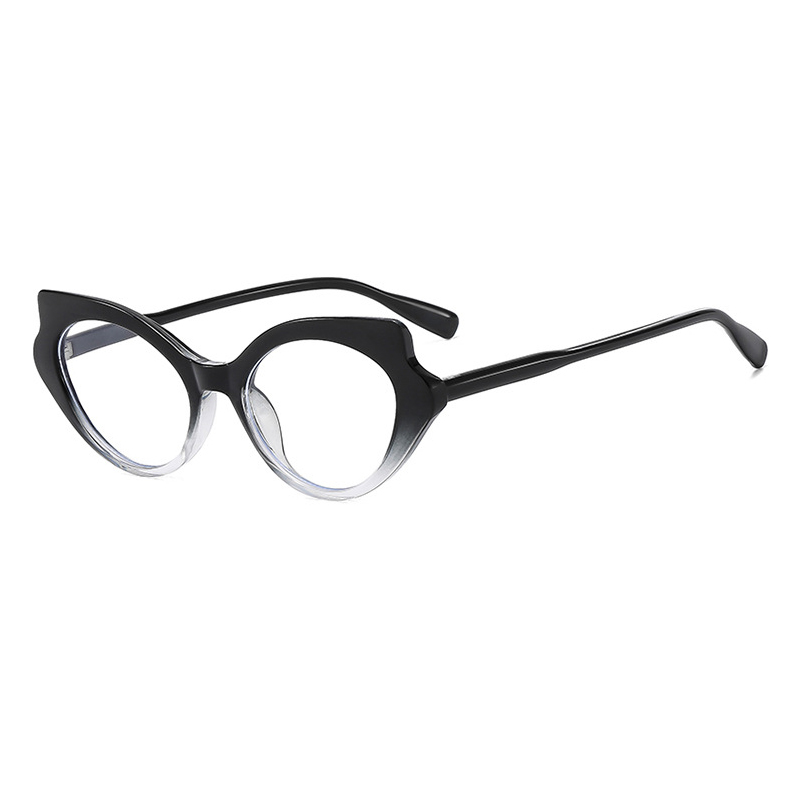 1개의 맞춤형 고양이 눈 그라데이션 블랙 패션 안경,  - Street Fashion Essentials 리뷰 및 가격