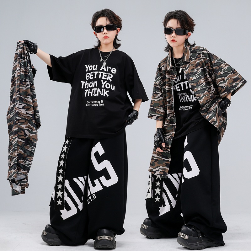 남아용 새로운 힙합 의류, 스트릿 댄스 반팔 상의, 검 - Street Fashion For Boy 리뷰 및 가격
