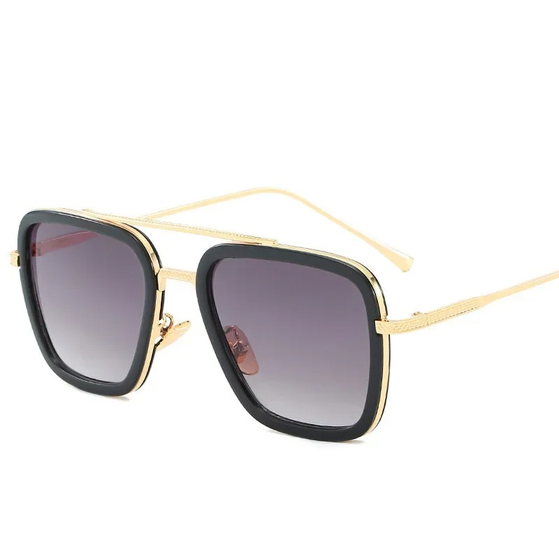 스팀펑크 토니 스타크 선글라스 남녀 패션 사각 드라이빙 - Street Fashion Glasses 리뷰 및 가격