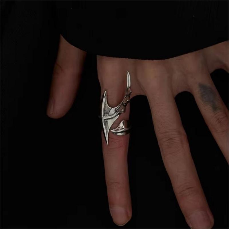 사이버펑크 외계인 불규칙 반지 유니섹스 힙합 과장된 오 - Street Fashion Rings 리뷰 및 가격