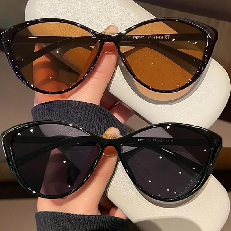 1Pc 레트로 프레임 고양이 눈 선글라스 여성 트렌디  - Street Fashion Glasses 리뷰 및 가격
